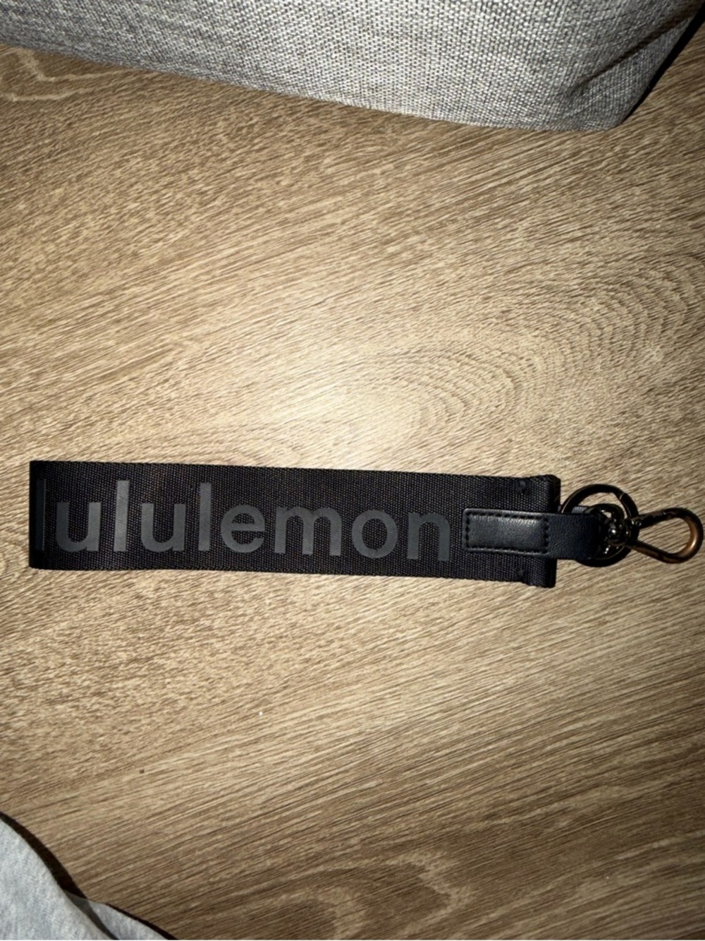 lululemon athletica Black Logo Key Chain